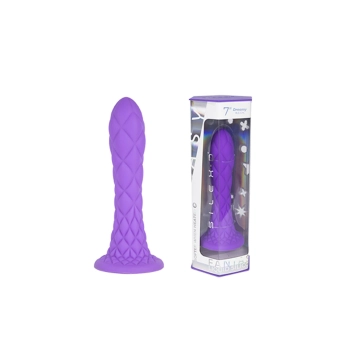 Dildo termoreaktywne Silexd Dreamy liliowe 18 cm