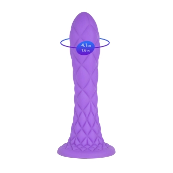Dildo termoreaktywne Silexd Dreamy liliowe 18 cm