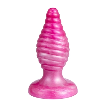 Korek analny Cherry Silexd spiralny perłowo różowy 9,2 cm