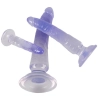 Zestaw dildo analnych Crystal 3 sztuki PVC