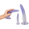 Zestaw dildo analnych Crystal 3 sztuki PVC