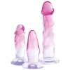 Zestaw dildo analnych Crystal PVC 3 sztuki