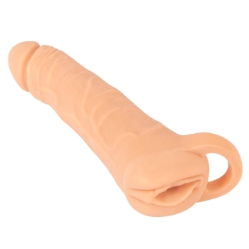 Realistyczny masturbator z extenderem Nature Skin Large 23,8 cm