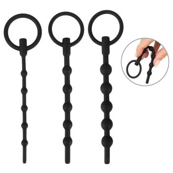 Zestaw 3 silikonowych penis plugów Penisplug 16 cm