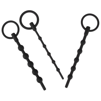 Zestaw 3 silikonowych penis plugów Penisplug 16 cm