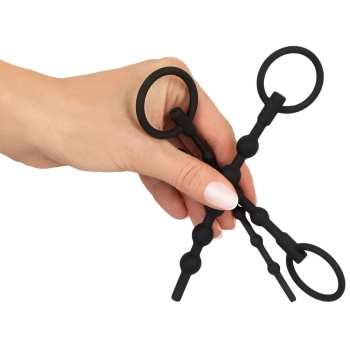 Zestaw 3 silikonowych penis plugów Penisplug 16 cm