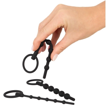 Zestaw 3 silikonowych penis plugów Penisplug 16 cm