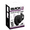 Klatka na penisa i jądra silikonowa Black Velvets 10 cm