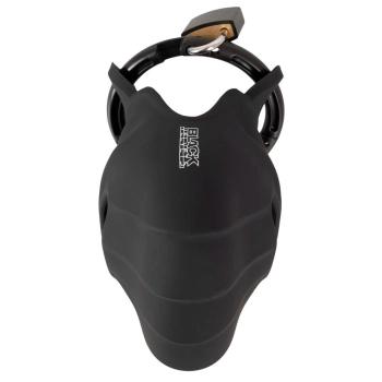 Klatka na penisa i jądra silikonowa Black Velvets 10 cm