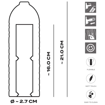 Rękaw silikonowy do Suckomat 3 rozmiar L 21 cm