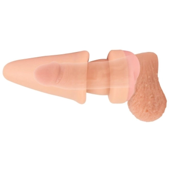 Korek analny Nature Skin przedłużacz penisa 19 5 cm