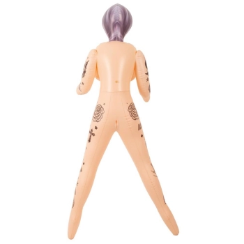 Dmuchana lalka miłosna NaughtyDollz z tatuażami 152 cm