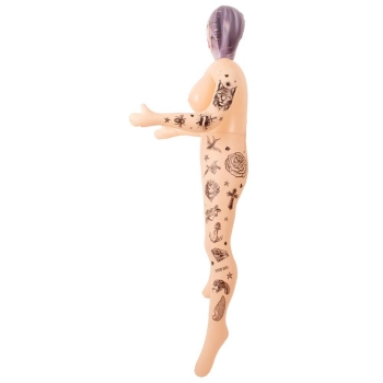 Dmuchana lalka miłosna NaughtyDollz z tatuażami 152 cm