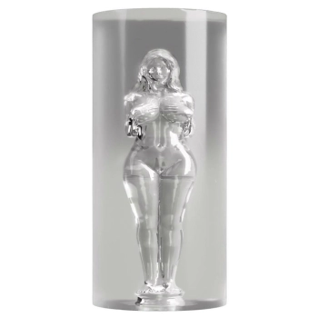 Masturbator Stroker tunelowy przezroczysty 14 cm