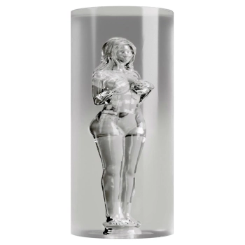 Masturbator Stroker tunelowy przezroczysty 14 cm
