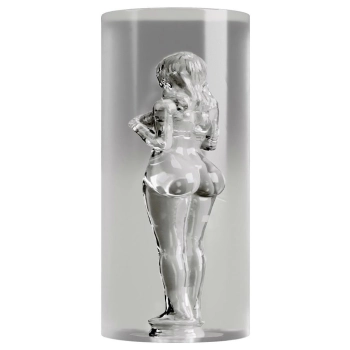 Masturbator Stroker tunelowy przezroczysty 14 cm