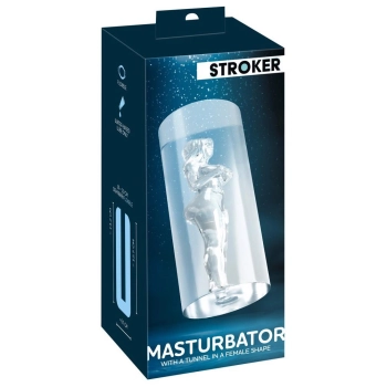 Masturbator Stroker tunelowy przezroczysty 14 cm