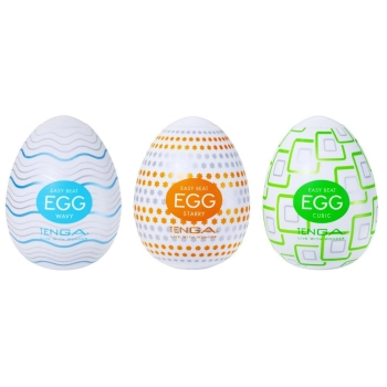 Masturbator Tenga Egg Standard zestaw 3 szt 7 cm