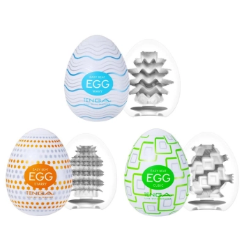 Masturbator Tenga Egg Standard zestaw 3 szt 7 cm