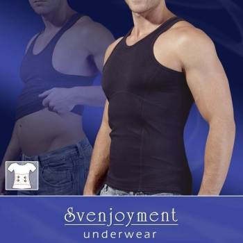 x2160536 Herren Bauchwegshirt #1 - black {} 2XL