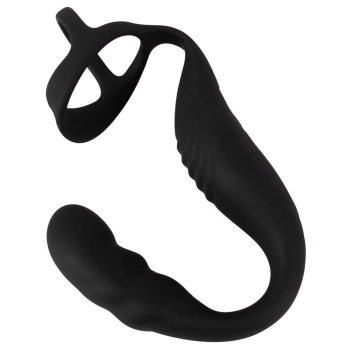 Pierścień erekcyjny Rebel z wibrującym korkiem prostaty USB