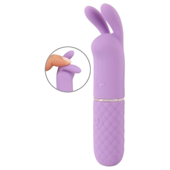 Mini wibrator króliczek Cuties fioletowy USB 10,8 cm