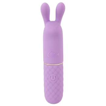 Mini wibrator króliczek Cuties fioletowy USB 10,8 cm