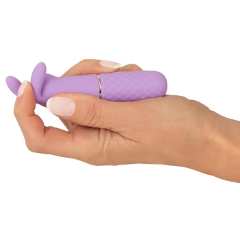 Mini wibrator króliczek Cuties fioletowy USB 10,8 cm