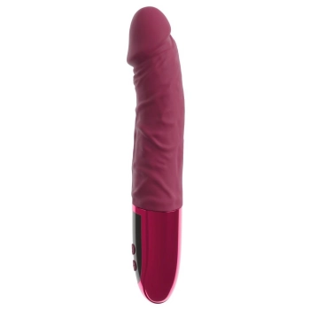 Wibrator realistyczny beau coeur Varelo czerwony silikonowy USB 23 cm