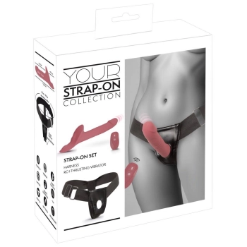 Wibrator strap on You2Toys Your różowy USB z pilotem