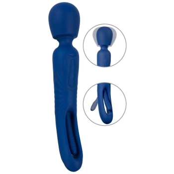 Masażer wand Sweet Smile 2in1 z językiem USB 24 cm