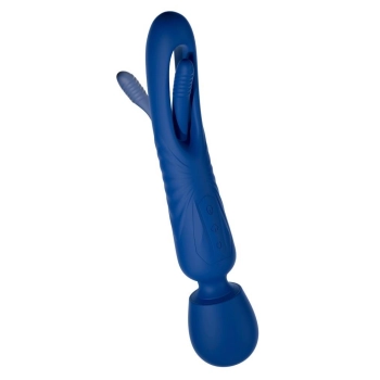 Masażer wand Sweet Smile 2in1 z językiem USB 24 cm