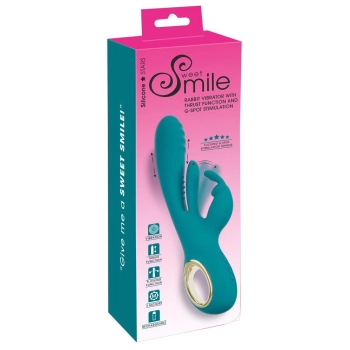 Wibrator króliczek Sweet Smile z ruchem posuwistym USB 25 cm