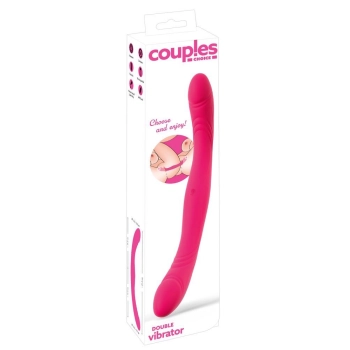 Podwójny wibrator silikonowy Couples Choice USB 31,2 cm