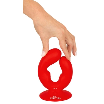 Wibrator podwójny Sweet Smile z przyssawką USB