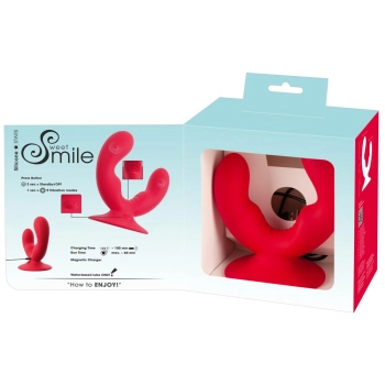Wibrator podwójny Sweet Smile z przyssawką USB