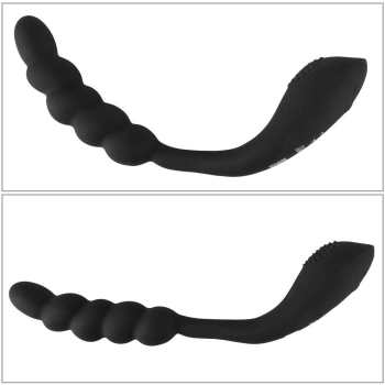 Wibrator analny giętki Black Velvets silikonowy USB 26 cm