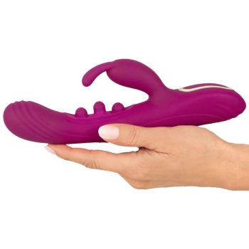 Wibrator króliczek Javida 2F squirt silikonowy USB 22,5 cm