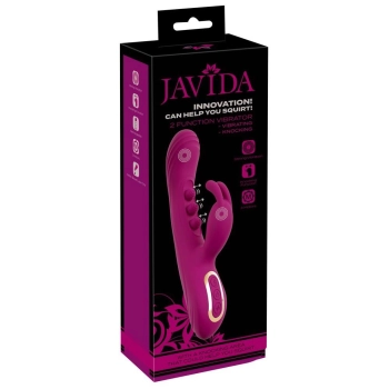 Wibrator króliczek Javida 2F squirt silikonowy USB 22,5 cm