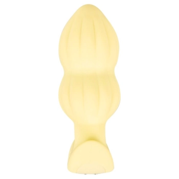 Plug wibrujący Cuties żółty silikonowy 7 trybów USB 8 cm