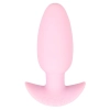 Korek analny wibrujący Cuties silikonowy różowy USB 8 cm