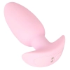 Korek analny wibrujący Cuties silikonowy różowy USB 8 cm