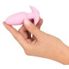 Korek analny wibrujący Cuties silikonowy różowy USB 8 cm