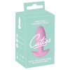 Korek analny wibrujący Cuties silikonowy różowy USB 8 cm