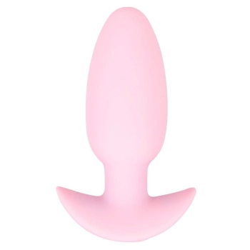 Korek analny wibrujący Cuties silikonowy różowy USB 8 cm