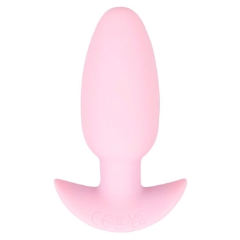 Korek analny wibrujący Cuties silikonowy różowy USB 8 cm