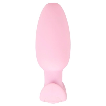 Korek analny wibrujący Cuties silikonowy różowy USB 8 cm