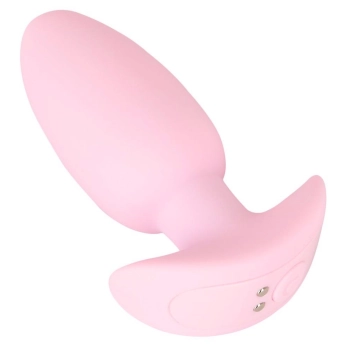 Korek analny wibrujący Cuties silikonowy różowy USB 8 cm