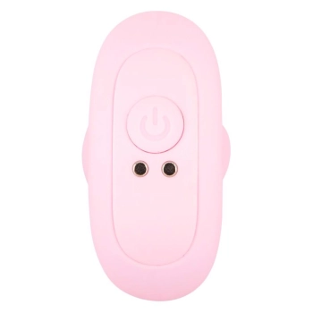 Korek analny wibrujący Cuties silikonowy różowy USB 8 cm