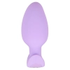 Korek analny wibrujący Cuties fioletowy USB 8 cm